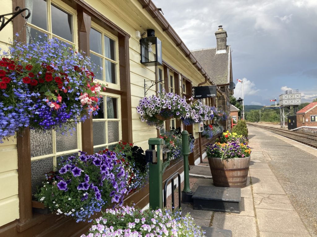 Boat of Garten flower baskets