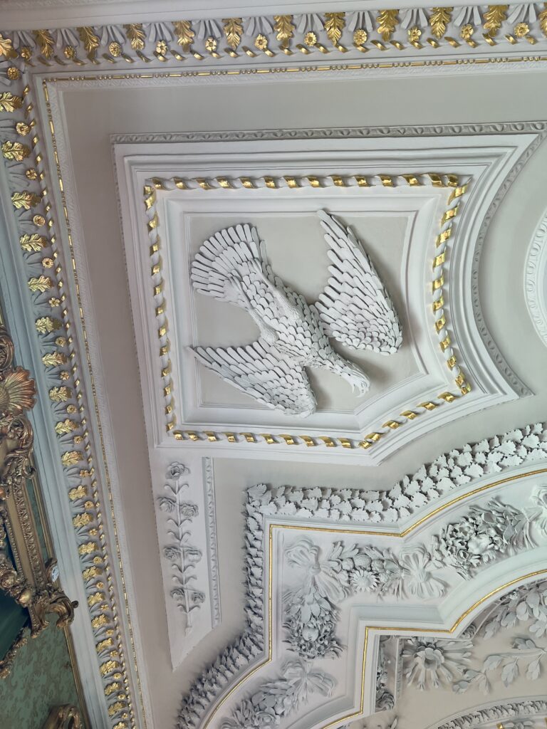 Thirlestane Castle ceiling eagle