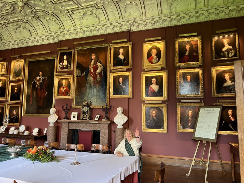 Thirlestane Castle dining room portraits