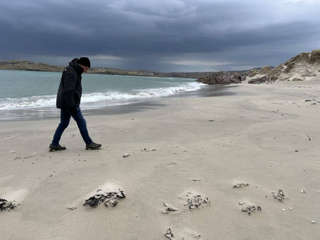 Looking for Chessmen on Uig Beach