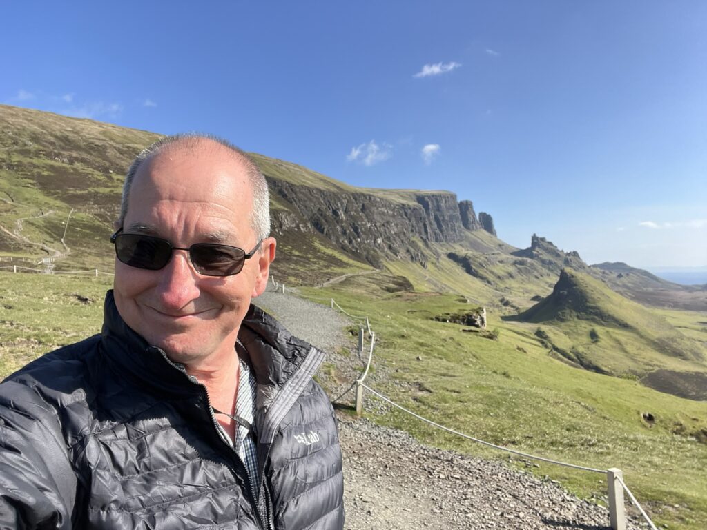 John at Quiraing, Skye