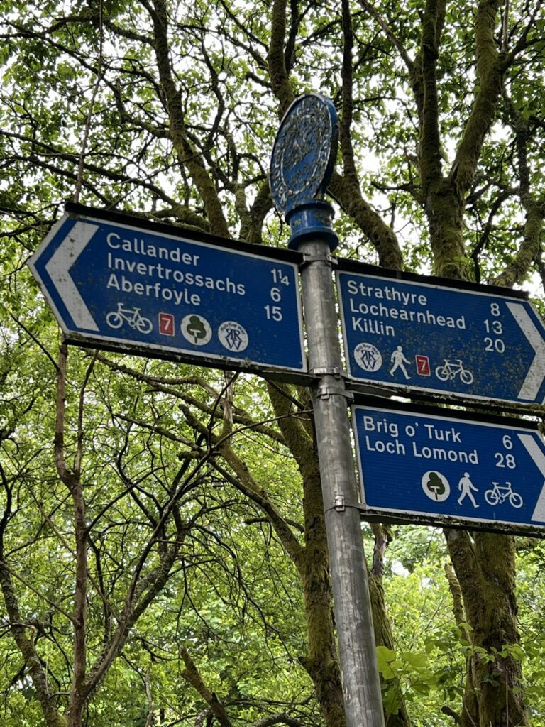 Signposts Callander to Strathyre