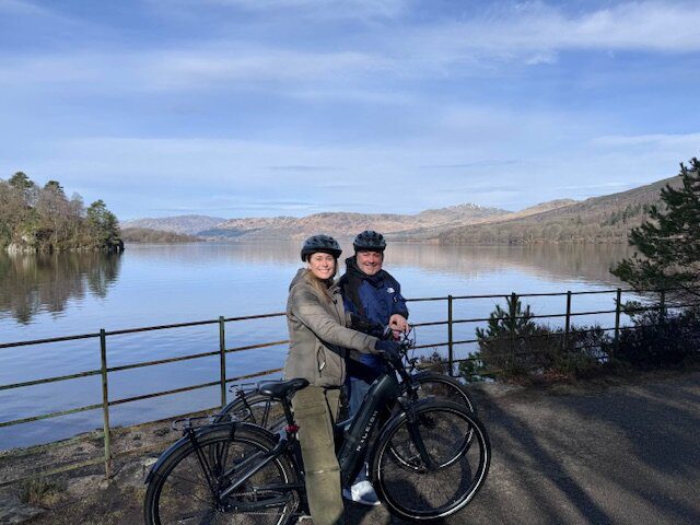 Cycling at Loch Katrine
