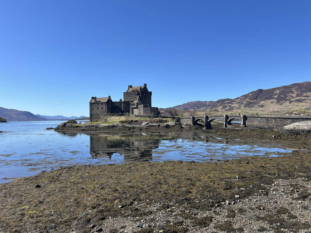 Eilean Donan castle on the water.